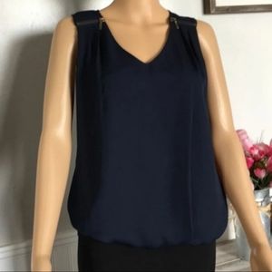 Iz Byer Navy Blue Tank
